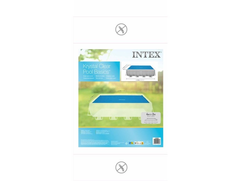 Покривало за плувен басейн Intex 28028 400 x 200 cm Слънчев Квадратен