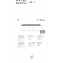 Покривало за плувен басейн Intex 28029 Квадратен Слънчев 476 x 234 cm