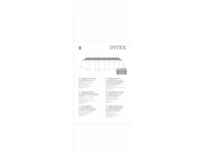 Покривало за плувен басейн Intex 28029 Квадратен Слънчев 476 x 234 cm