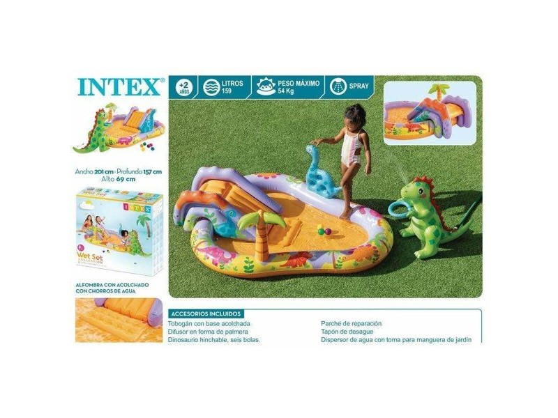 Детски басейн Intex Dino Park 201 x 157 x 69 cm