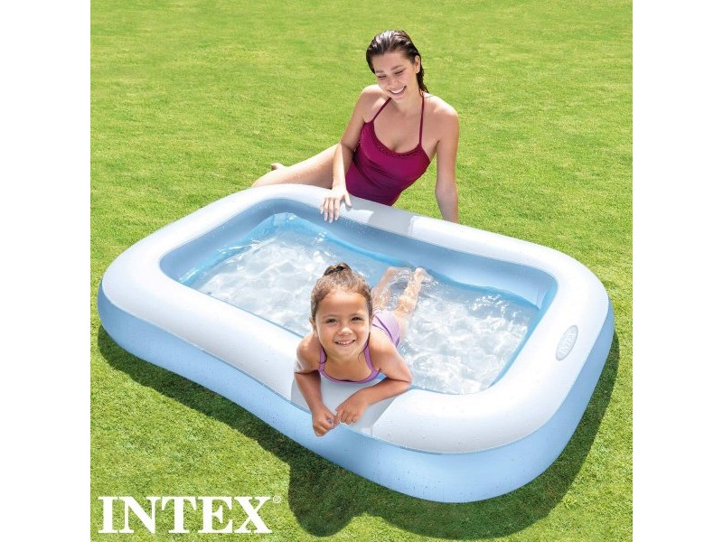 Детски басейн Intex 57403NP Квадратен Син 90 L 166 x 100 x 25 cm