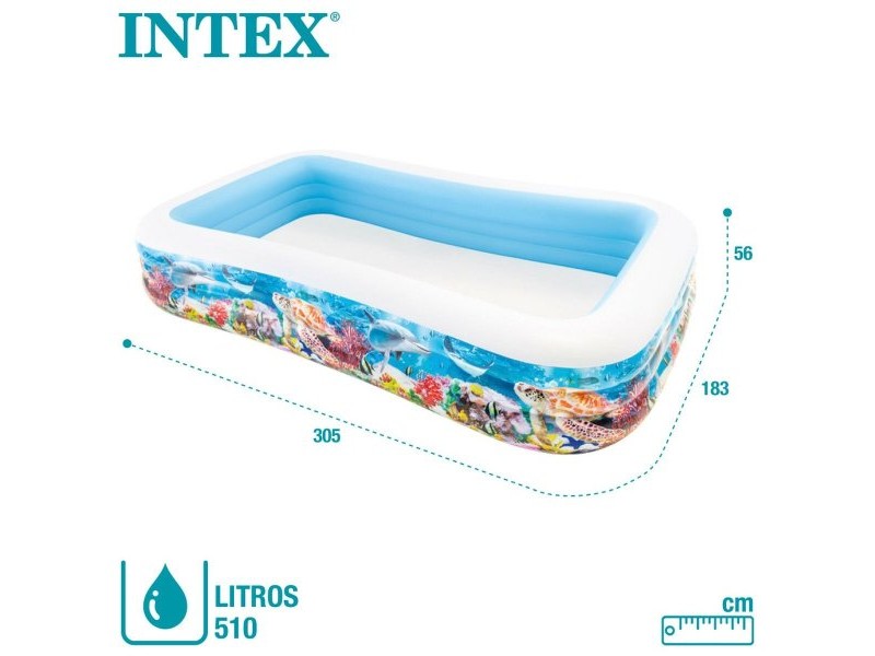 Надуваем Басейн Intex Тропически 1020 L 305 x 56 x 183 cm