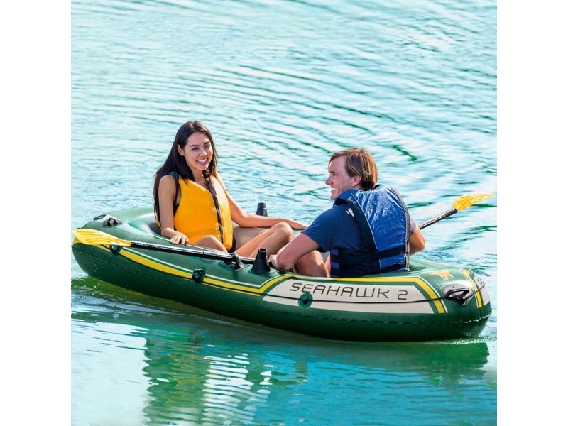 Надуваема Лодка Intex Seahawk 2 Зелен 236 x 41 x 114 cm