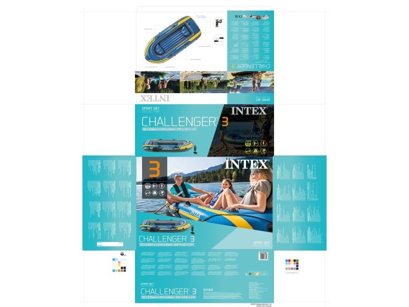 Надуваема Лодка Intex Challenger 3 295 x 43 x 137 cm