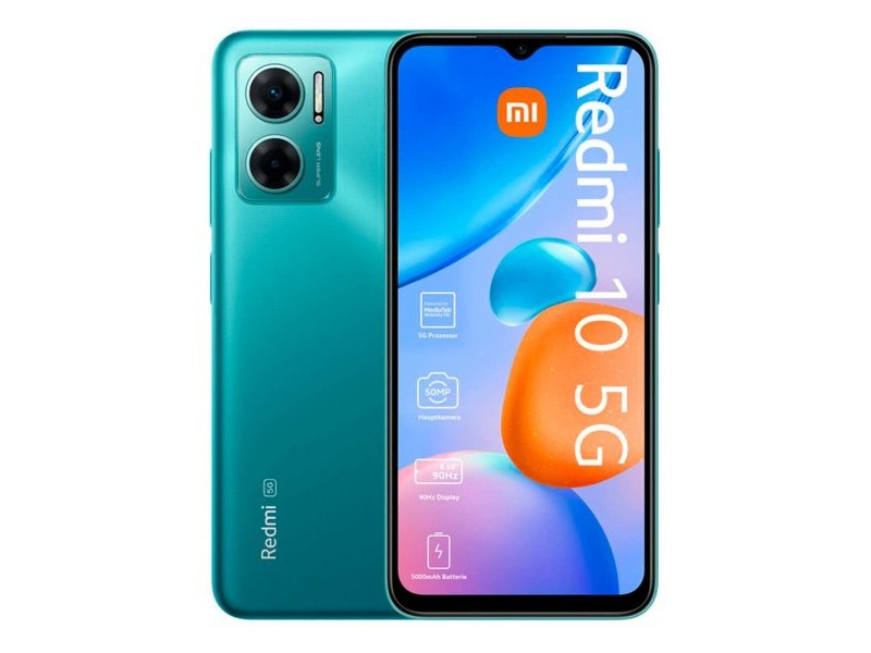 Смартфони Xiaomi Redmi 10 5G 6,58“ Mediatek Dimensity 700 4 GB RAM 128 GB Зелен