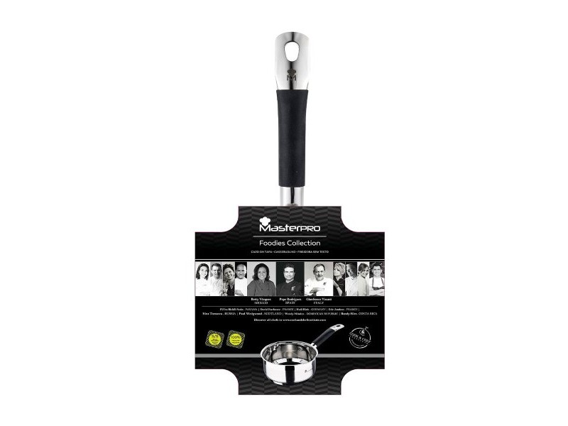 Касерола Masterpro bgmp-1500-bk Неръждаема стомана (1,3 L) (16 x 7,5 cm)