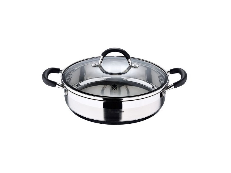 Касерола с Капак Masterpro 3,8 L Ø 28 x 7,5 cm Черен