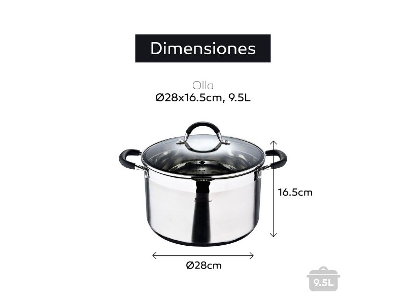 Уред за Бавно Варене Masterpro bgmp-1506 ø 28 cm (9,5 L)