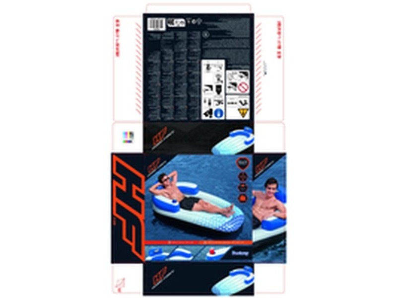 Надуваем матрак Bestway Hydro-Force 191 x 107 cm