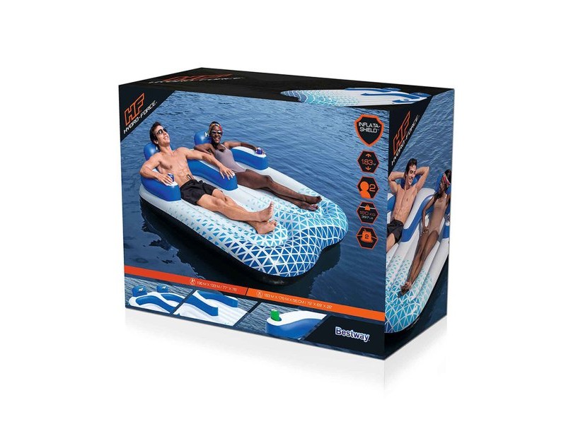 Надуваем матрак Bestway Hydro-Force 196 x 193 cm Двоен