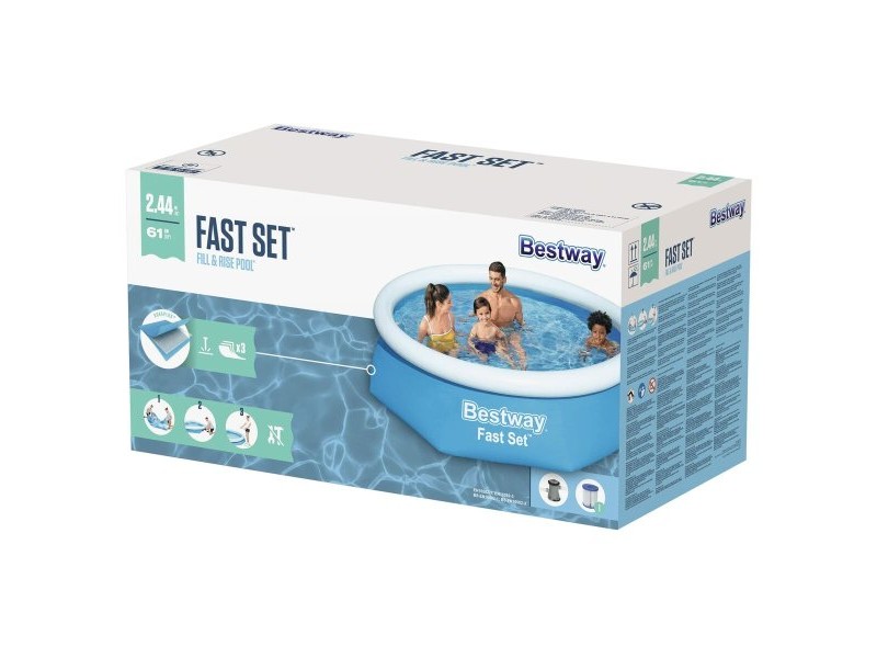 Надуваем Басейн Bestway Син 1880 L 244 x 61 cm
