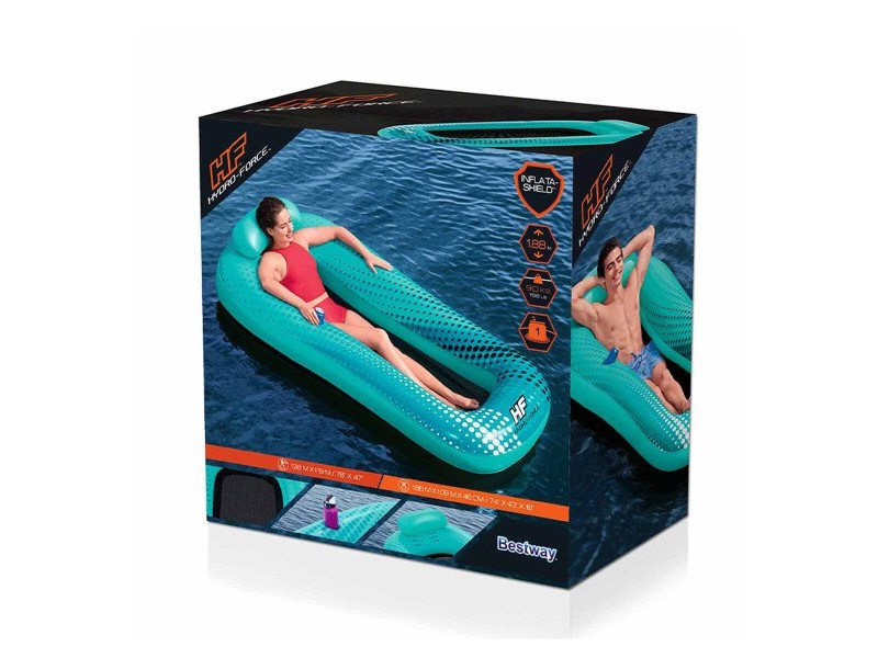 Надуваем матрак Bestway Hydro-Force 198 x 119 cm