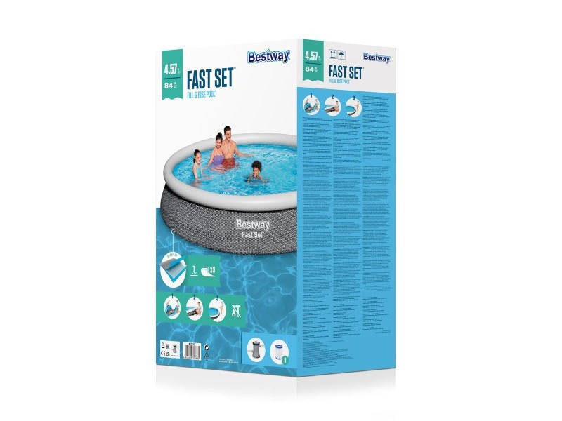 Надуваем Басейн Bestway Сив 9677 L 457 x 84 cm Надуваем Басейн Bestway Сив 9677 L 457 x 84 cm