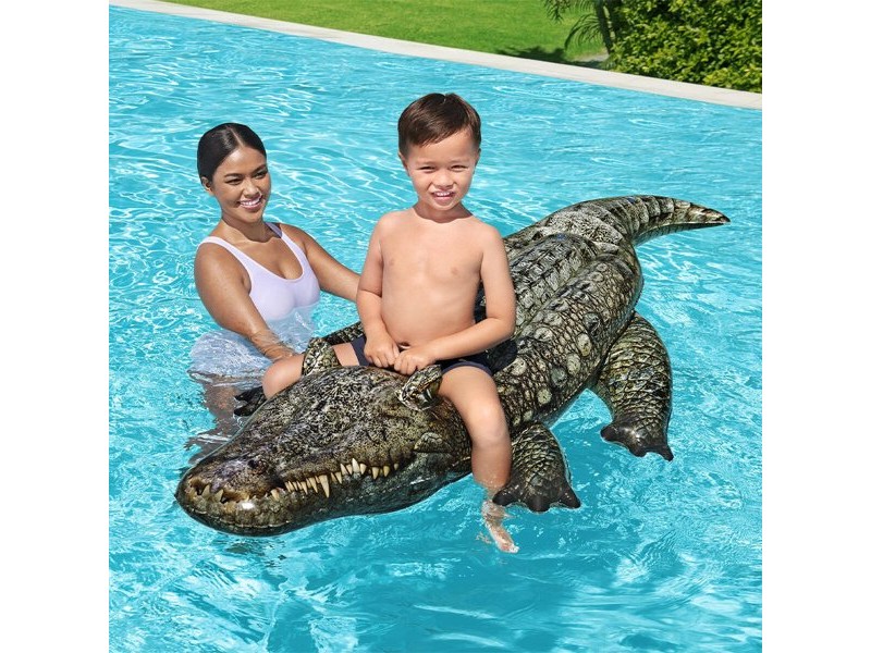 Надуваема Фигура за Басейн Bestway Крокодил 193 x 94 cm 78 x 184 x 38 cm