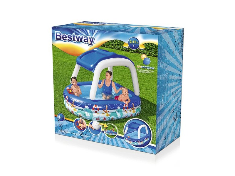 Детски басейн Bestway Многоцветен 213 x 155 x 132 cm 175 x 262 x 51 cm Кораб