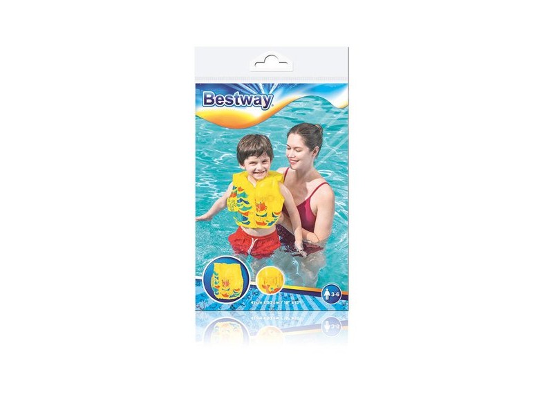 Надуваема Жилетка за Басейн Bestway 41 x 30 cm Рак 3-6 години Надуваема Жилетка за Басейн Bestway 41 x 30 cm Рак 3-6 години