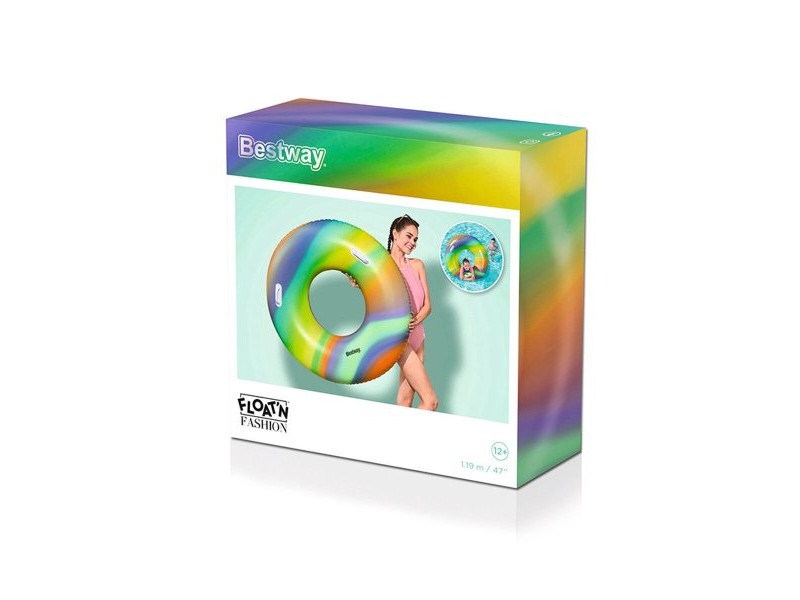 Надуваема Плувка Bestway Многоцветен Дъга Ø 119 cm