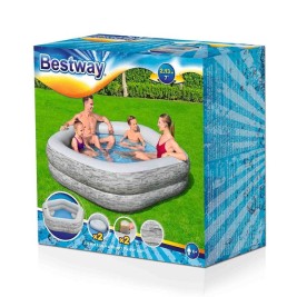 Надуваем Басейн Bestway Сив 213 x 206 x 53 cm