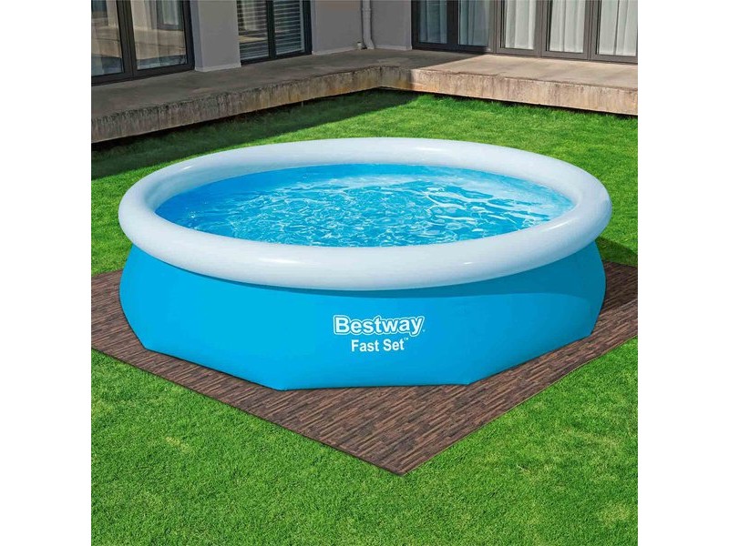 Защитен под за разглобяеми басейни Bestway 50 x 50 cm Дървен