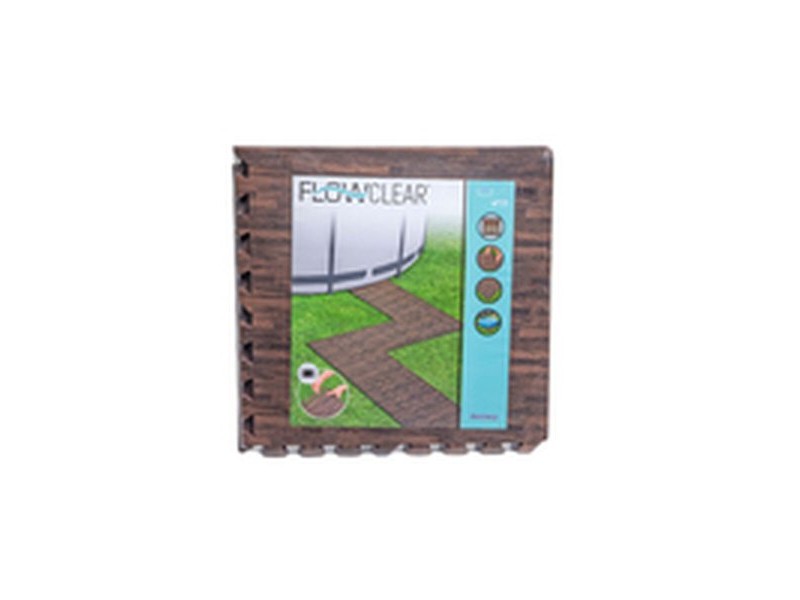 Защитен под за разглобяеми басейни Bestway 50 x 50 cm Дървен