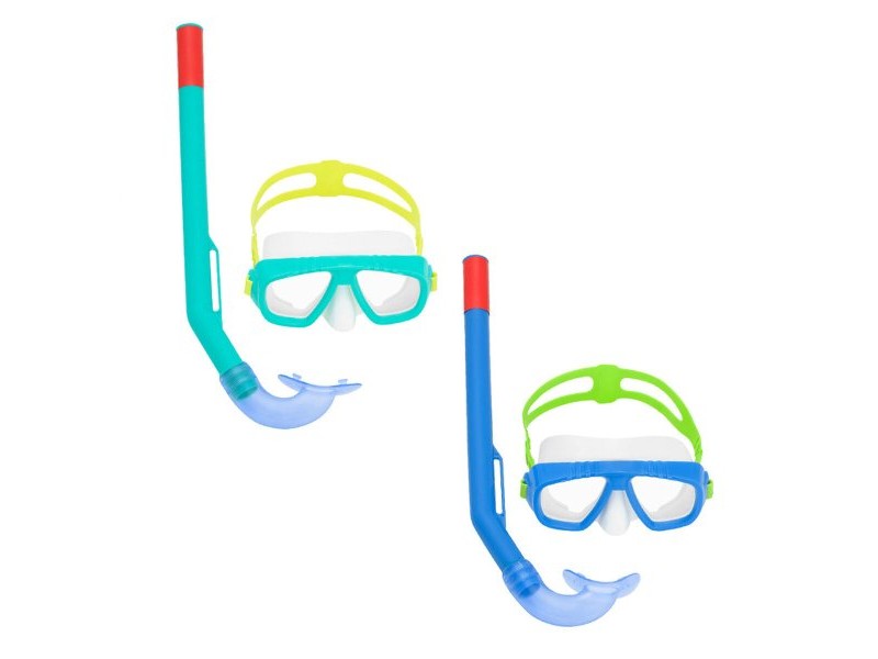 Очила за Гмуркане с Детски Шнорхел Bestway Син цвят тюркоаз