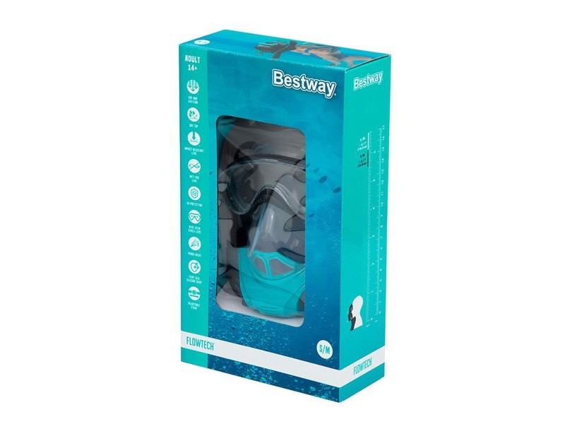 Очила за гмуркане Bestway Син Черен Многоцветен