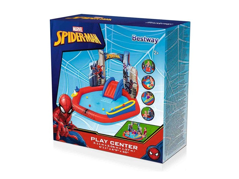 Детски басейн Bestway Spiderman 211 x 206 x 127 cm Игрище Детски басейн Bestway Spiderman 211 x 206 x 127 cm Игрище