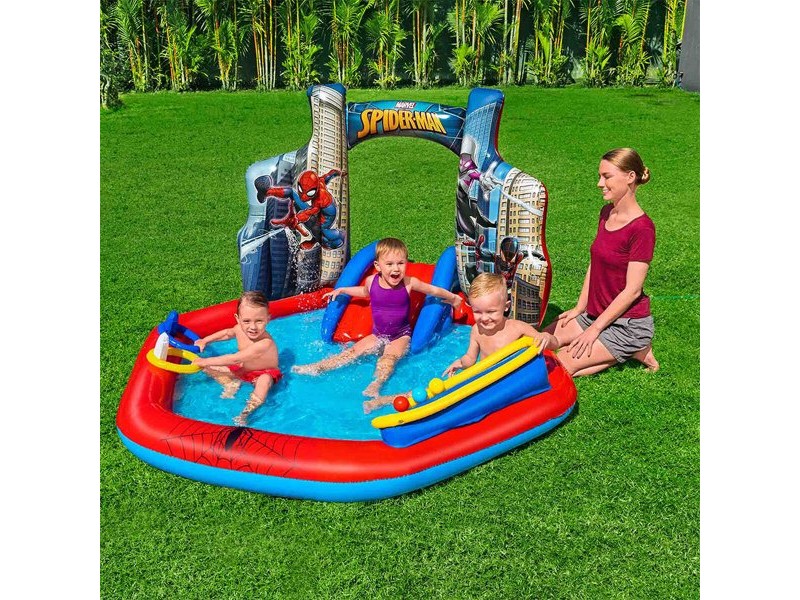 Детски басейн Bestway Spiderman 211 x 206 x 127 cm Игрище Детски басейн Bestway Spiderman 211 x 206 x 127 cm Игрище