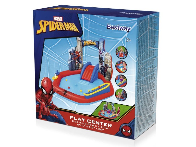Детски басейн Bestway Spiderman 211 x 206 x 127 cm Игрище Детски басейн Bestway Spiderman 211 x 206 x 127 cm Игрище