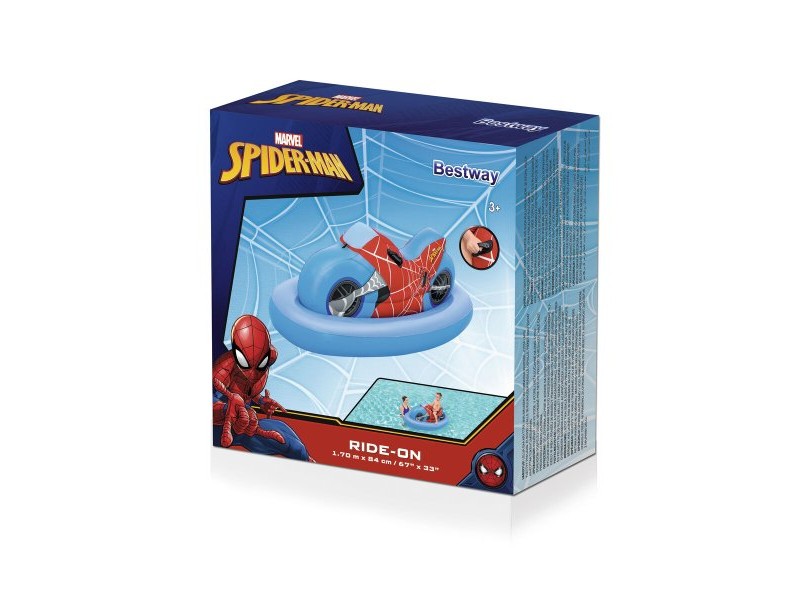 Надуваем матрак Bestway Spiderman Мото 170 x 84 cm