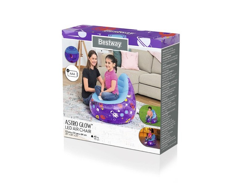 Надуваем стол Bestway Многоцветен 72 x 72 x 64 cm Космически Кораб