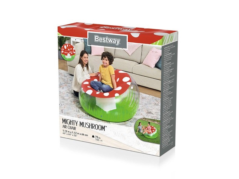 Надуваем стол Bestway Многоцветен 112 x 112 x 66 cm Гъба