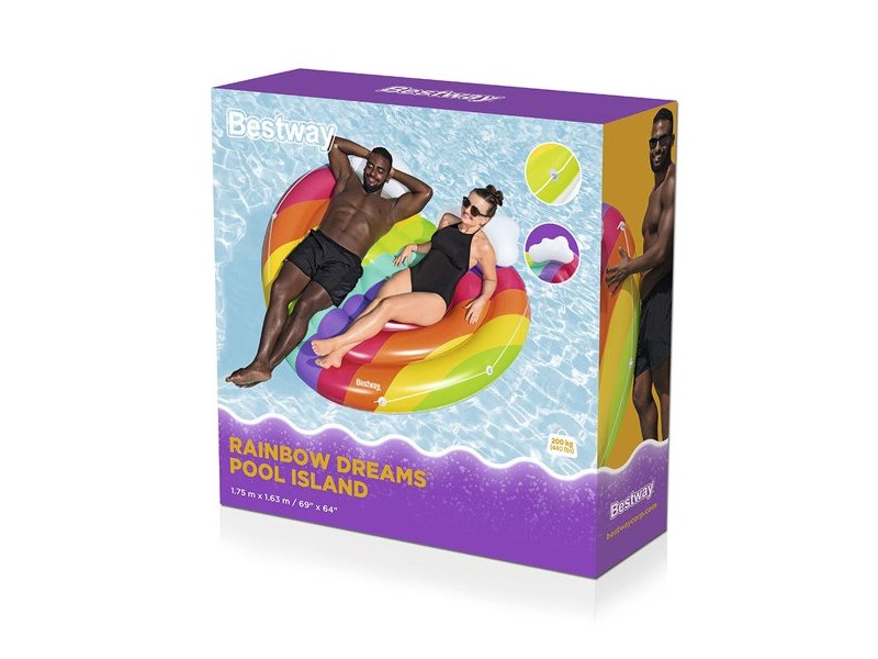 Надуваем Остров Bestway Дъга 175 x 163 cm