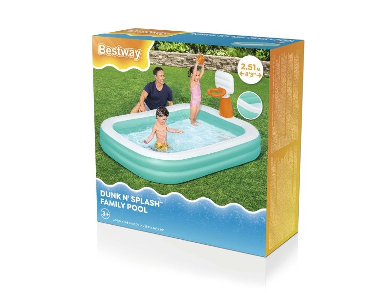 Детски басейн Bestway Dunk N'Splash 251 x 168 x 102 cm