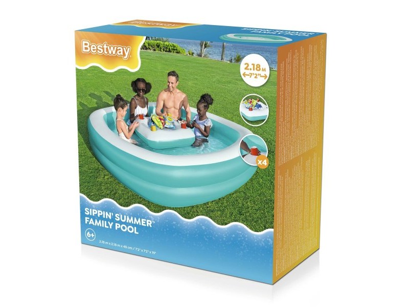 Детски басейн Bestway 218 x 48 x 218 cm