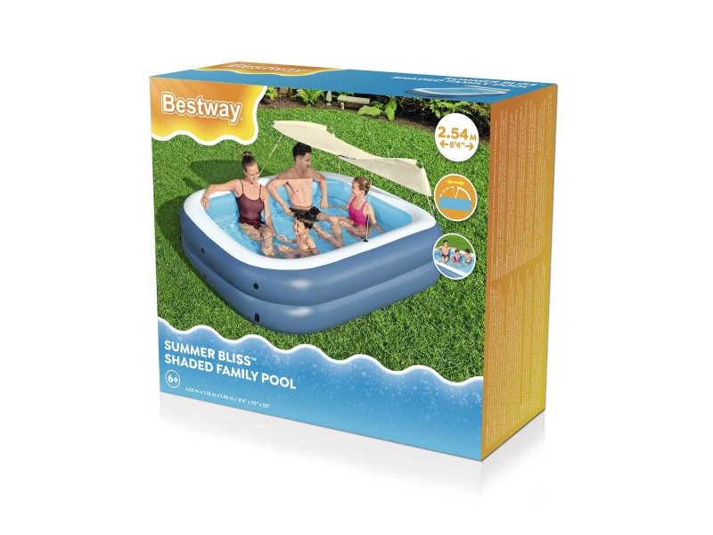 Надуваем Басейн Bestway Многоцветен 254 x 140 x 178 cm