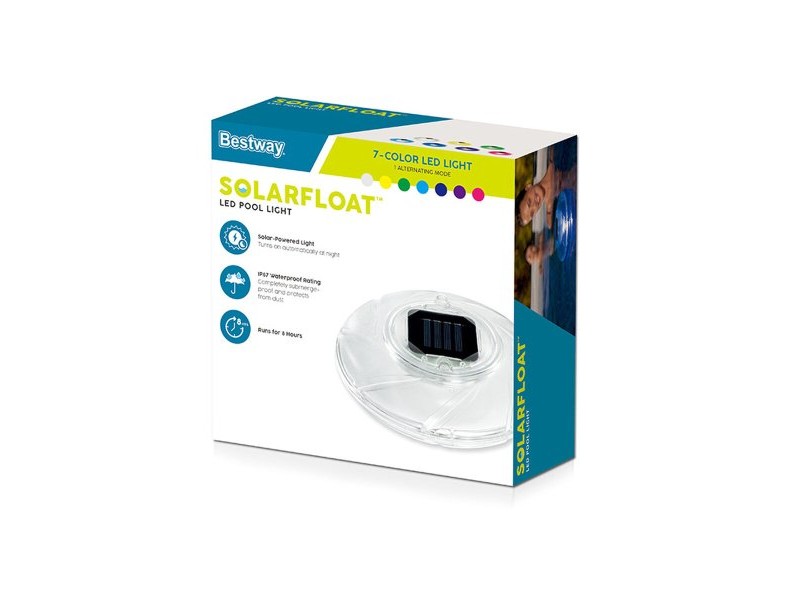 Плаваща соларна лампа за плувни басейни Bestway Ø 18 cm (1 броя)