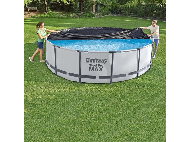 Покривало за плувен басейн Bestway Черен Ø 370 cm
