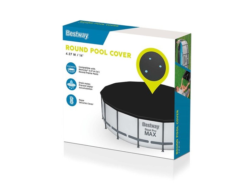 Покривало за плувен басейн Bestway Черен Ø 427 cm