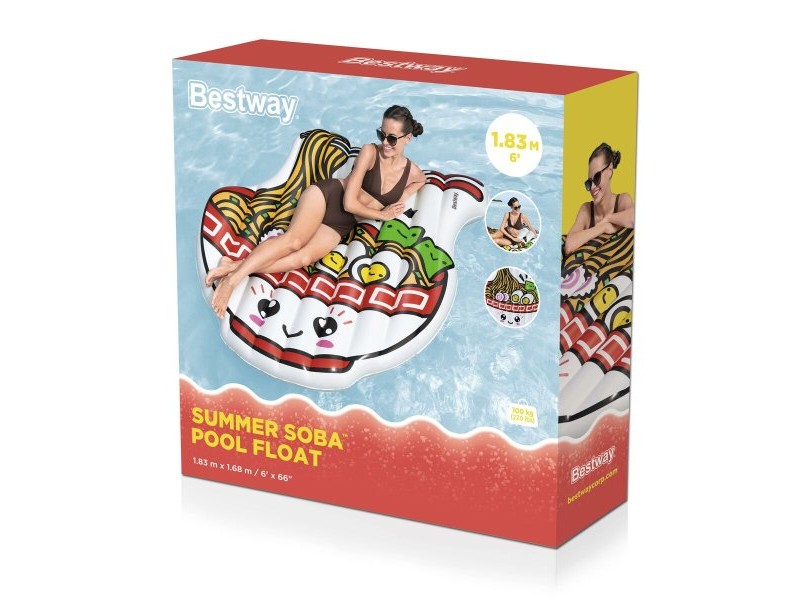 Надуваем матрак Bestway 176 x 155 x 24 cm