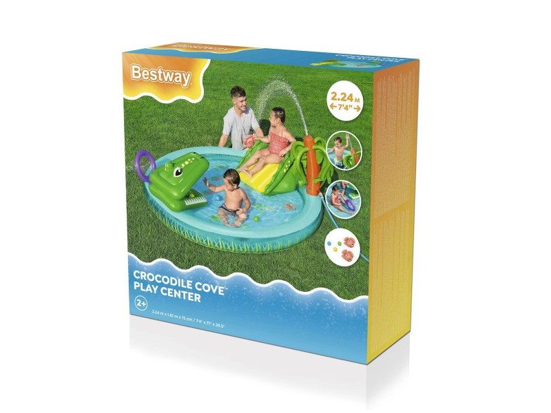 Детски басейн Bestway Crocodile Cove 224 x 181 x 72 cm