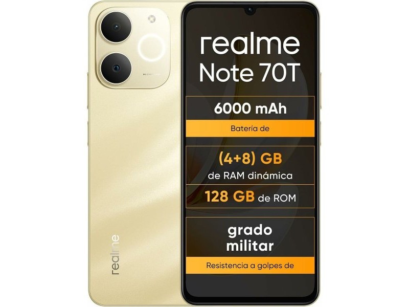 Смартфони Realme NOTE 70T 4 GB RAM 128 GB 6,74