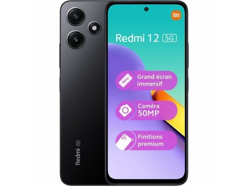 Смартфони Xiaomi REDMI 12 5G 4-128 BK 6,8