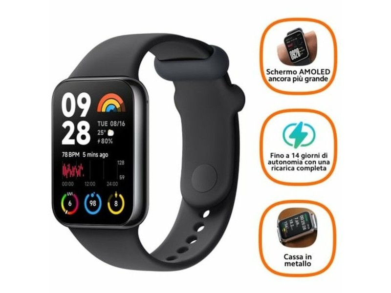 Смарт часовник Xiaomi Smart Band 8 Pro Черен