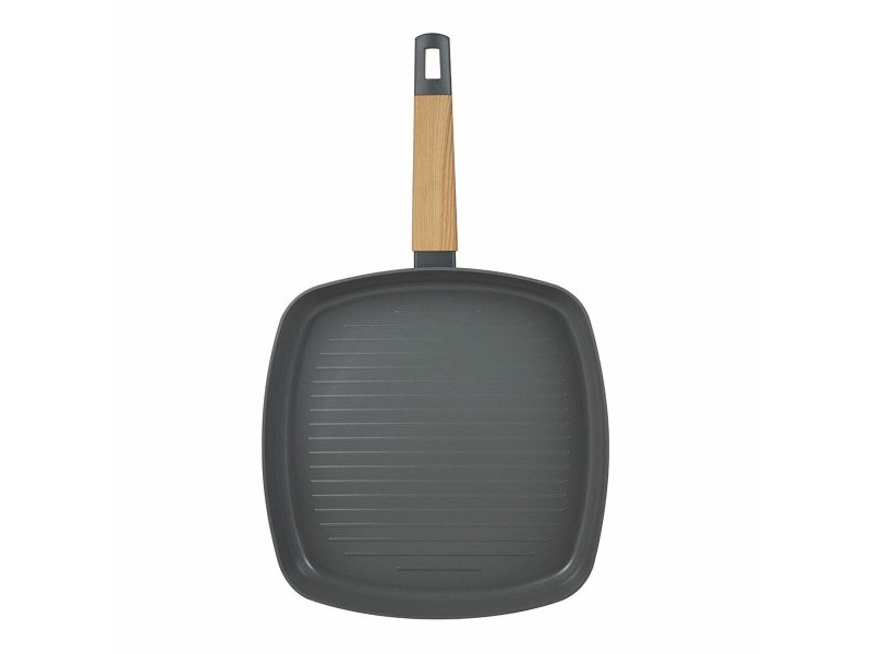 Оребрен Тиган San Ignacio Earth Grey SG-6754 Сив Алуминий 28 x 28 cm