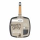 Оребрен Тиган San Ignacio Earth Grey SG-6754 Сив Алуминий 28 x 28 cm