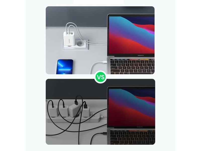 Зарядно за стена Ugreen 120949 Бял 65 W