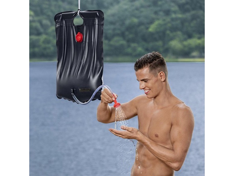 литровия къмпинг душ Bestway Черен 20 L