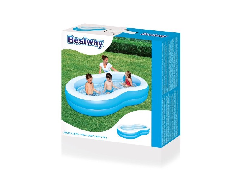 Детски басейн Bestway Многоцветен 262 x 157 x 46 cm
