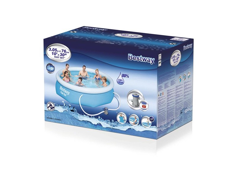 Надуваем Басейн Bestway Син 3800 l 305 x 76 cm